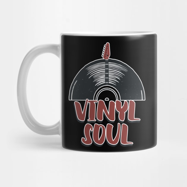 Vinyl Soul DJ vintage Record Music Lover by Foxxy Merch